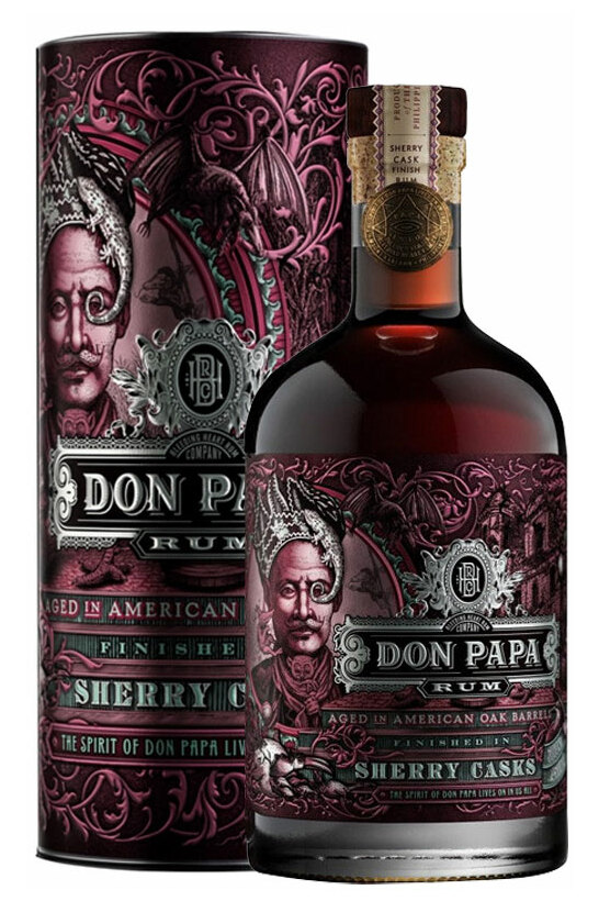 Don Papa Sherry Cask Finish Rum with gift box - Don Papa