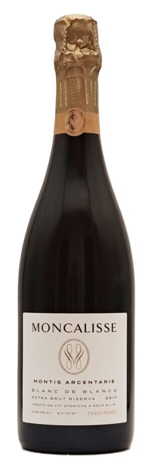 Moncalisse "Montis Arcentarie" Trento Doc Blanc de Blancs Extra Brut Riserva 2017 - Etyssa
