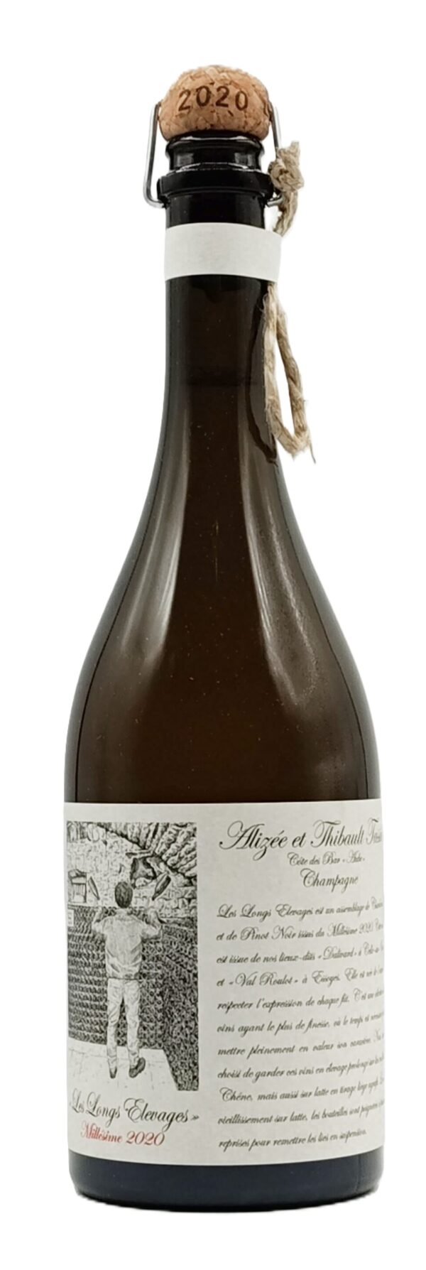 Champagne  Alizée et Thibault Tassin "Les Longs Elevages" Brut Nature 2020 - Alizée et Thibault Tassin